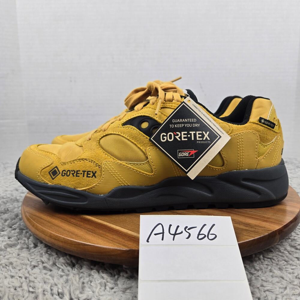 Saucony Mens 11.5 Grid Shadow 2 GTX Gore-Tex Yellow Black Waterproof Sneaker